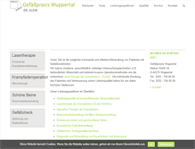 Tablet Screenshot of gefaesspraxis-wuppertal.de
